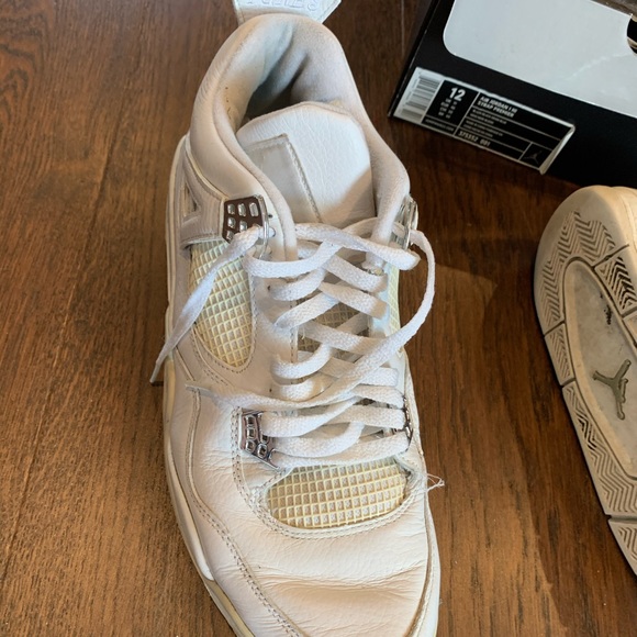 Original white Jordan 4 sneakers men’s sz 12 - Picture 2 of 6